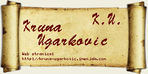 Kruna Ugarković vizit kartica